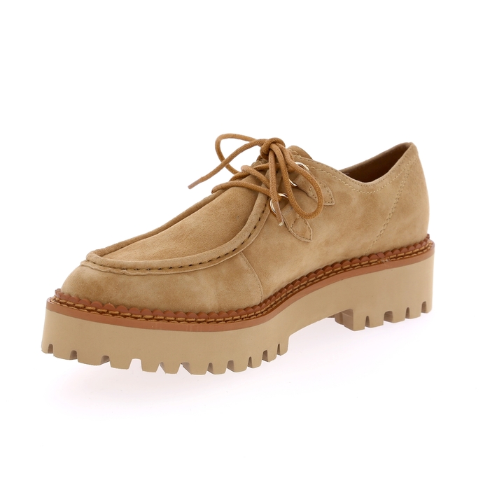 Veterschoenen Gioia beige