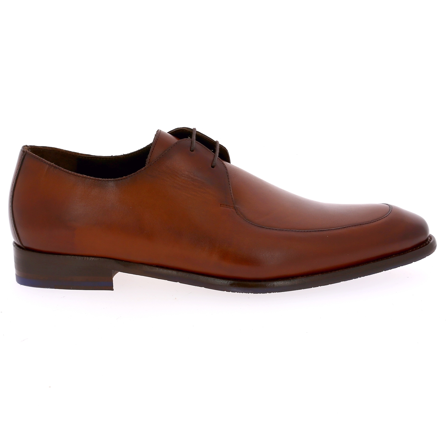 Zoom Floris Van Bommel veterschoenen cognac