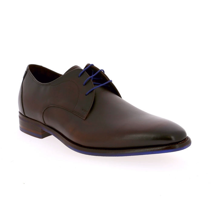 Floris Van Bommel veterschoenen cognac