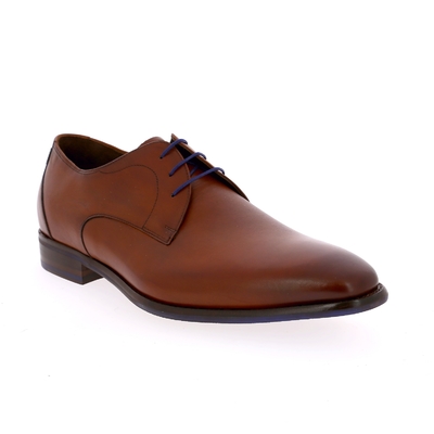 Floris Van Bommel veterschoenen cognac