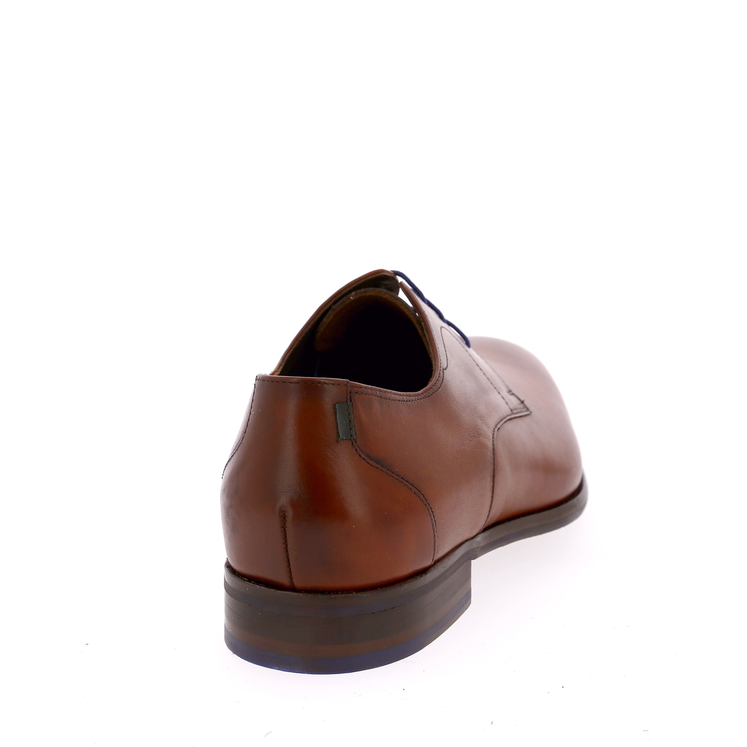 Zoom Floris Van Bommel veterschoenen cognac