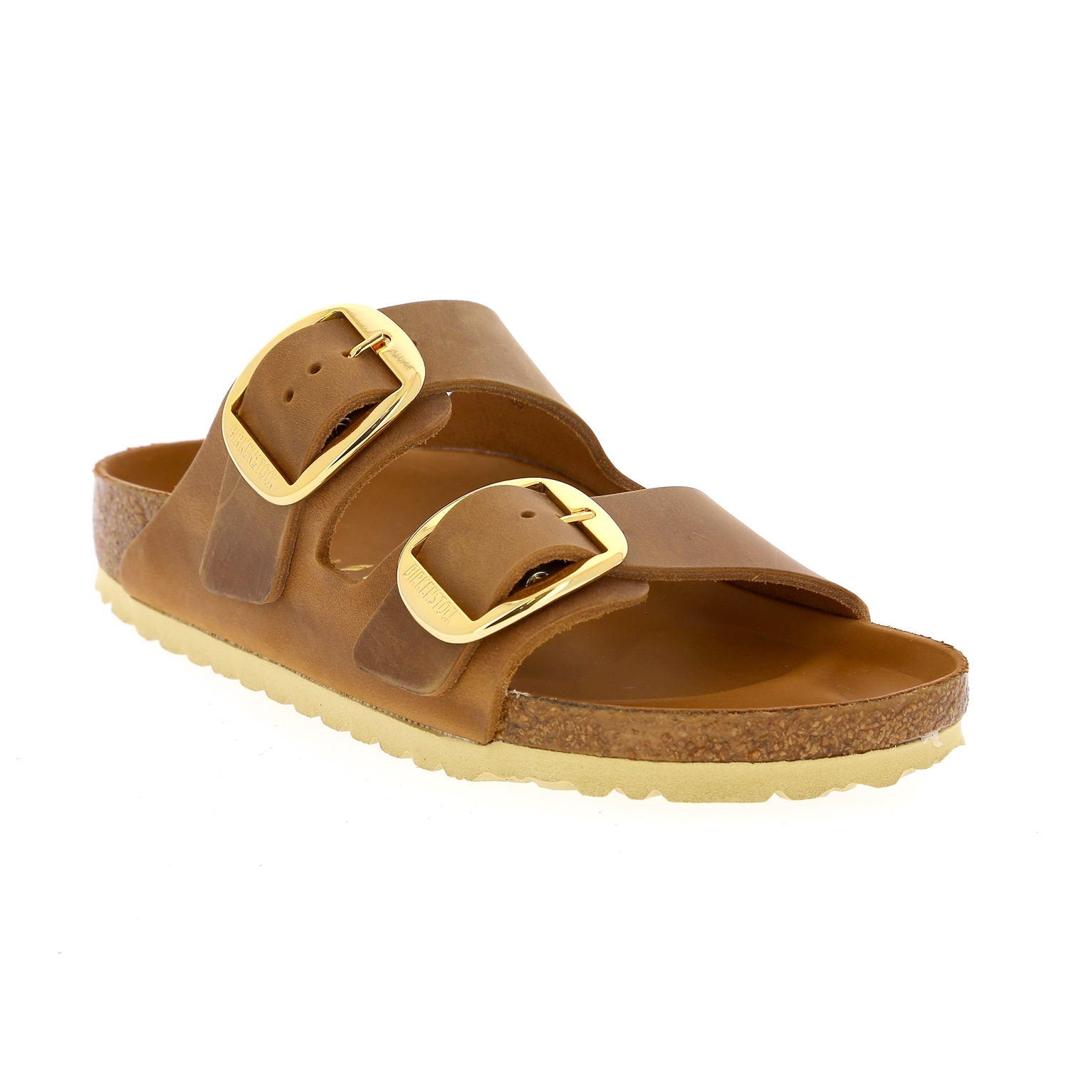 Zoom Birkenstock muiltjes - slippers cognac