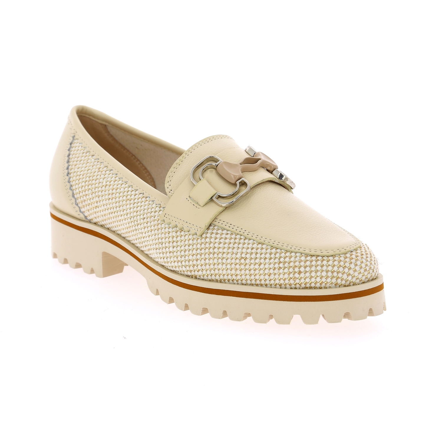 Zoom Gioia moccassins blanc