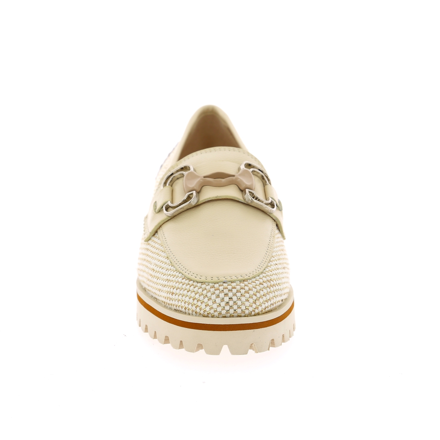 Zoom Gioia moccassins blanc