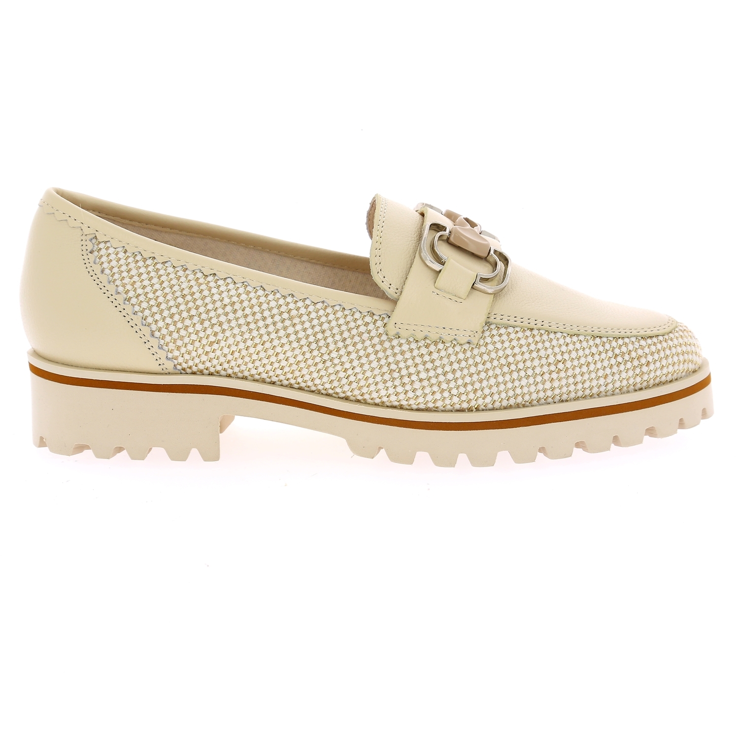 Zoom Gioia moccassins blanc