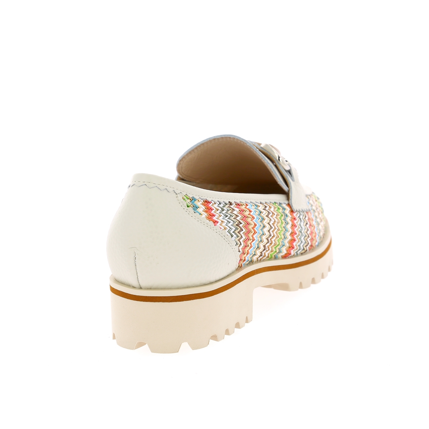 Zoom Gioia moccassins blanc