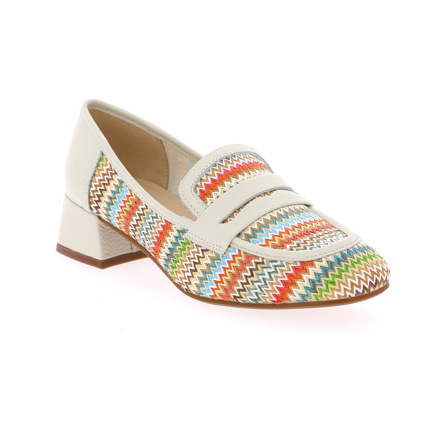 Zoom Gioia moccassins blanc