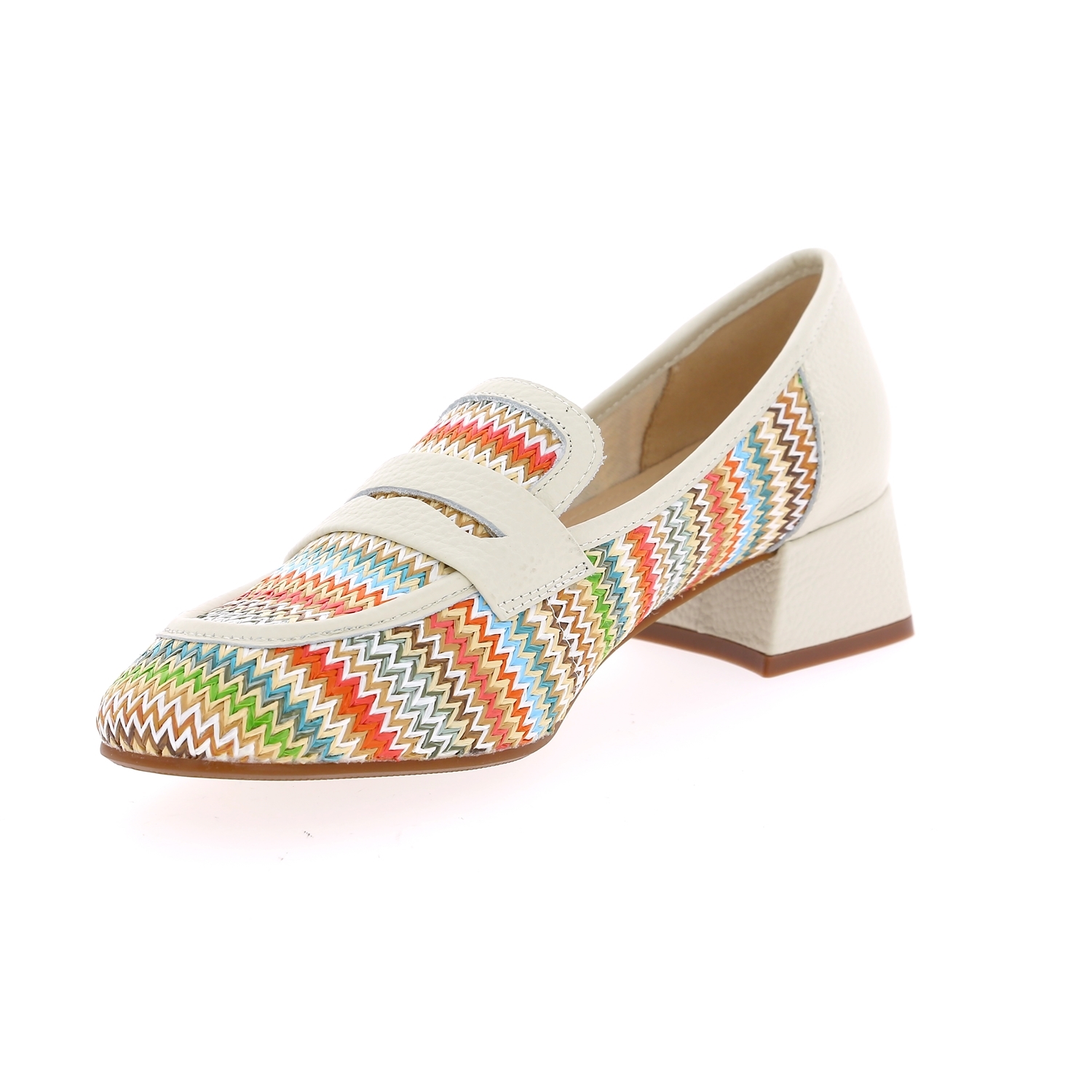 Zoom Gioia moccassins blanc