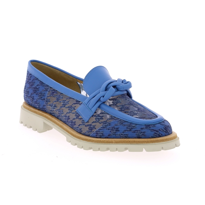 Brunate instappers - instapschoenen blauw blauw