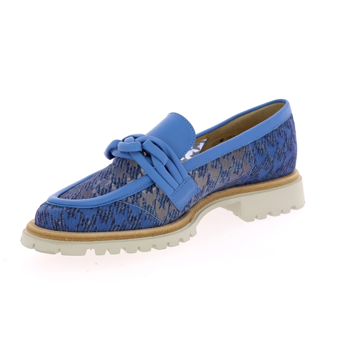 Brunate instappers - instapschoenen blauw blauw