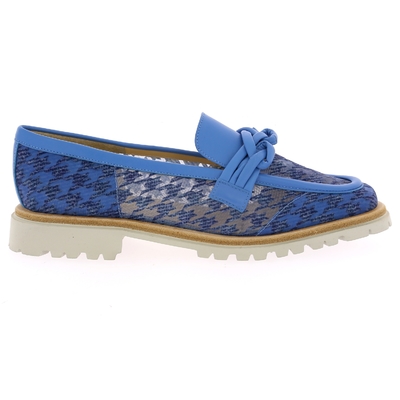 Brunate instappers - instapschoenen blauw