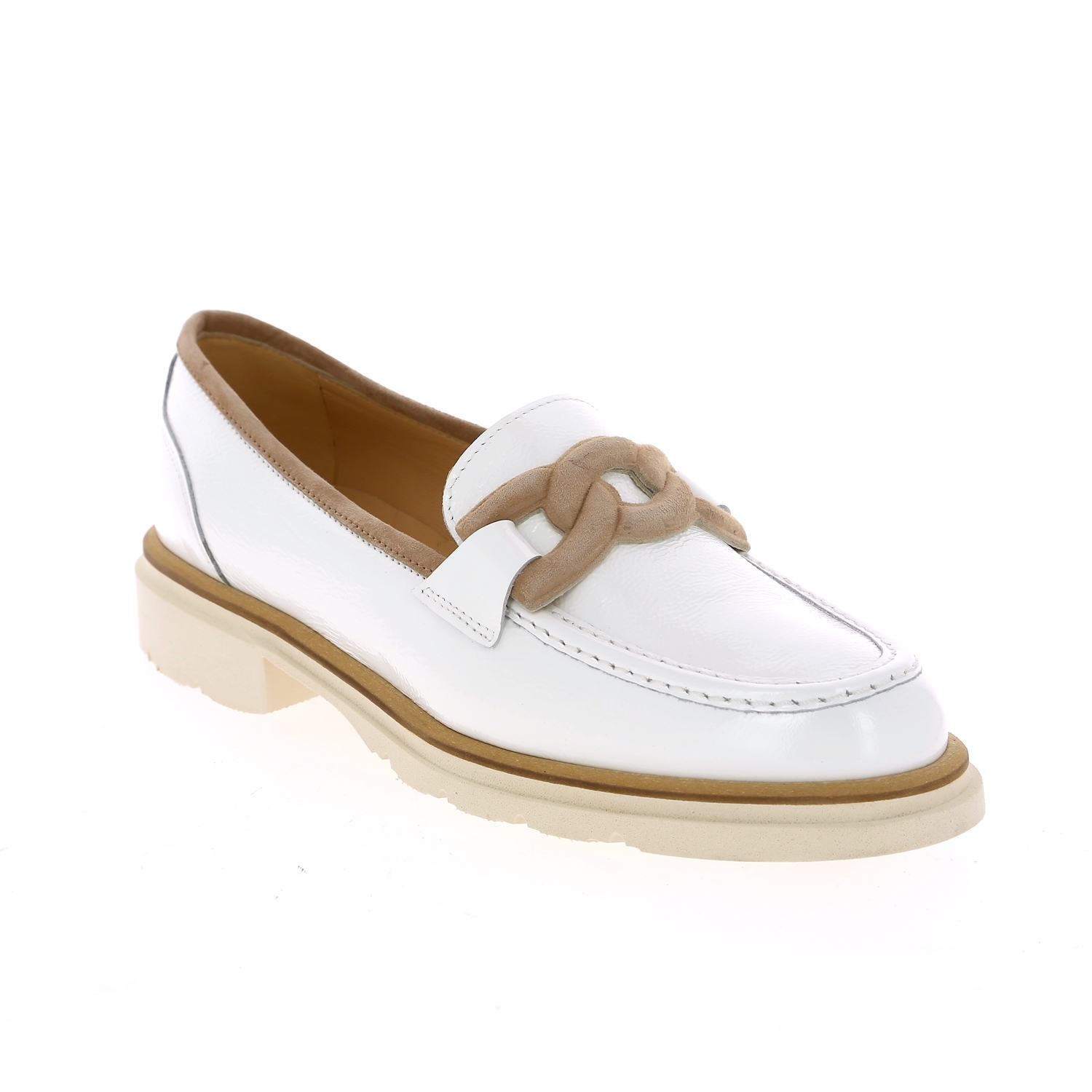 Zoom Luca Grossi moccassins blanc