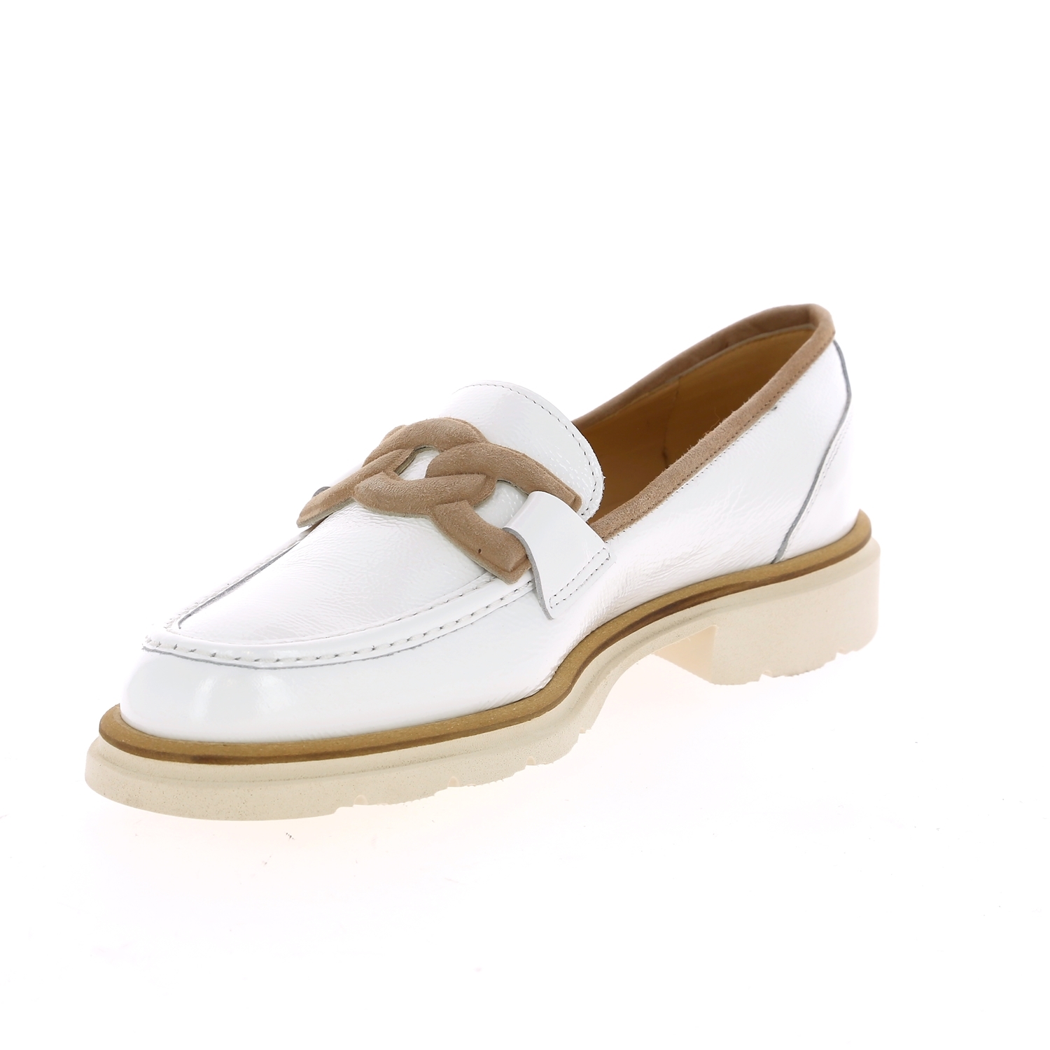 Zoom Luca Grossi moccassins blanc