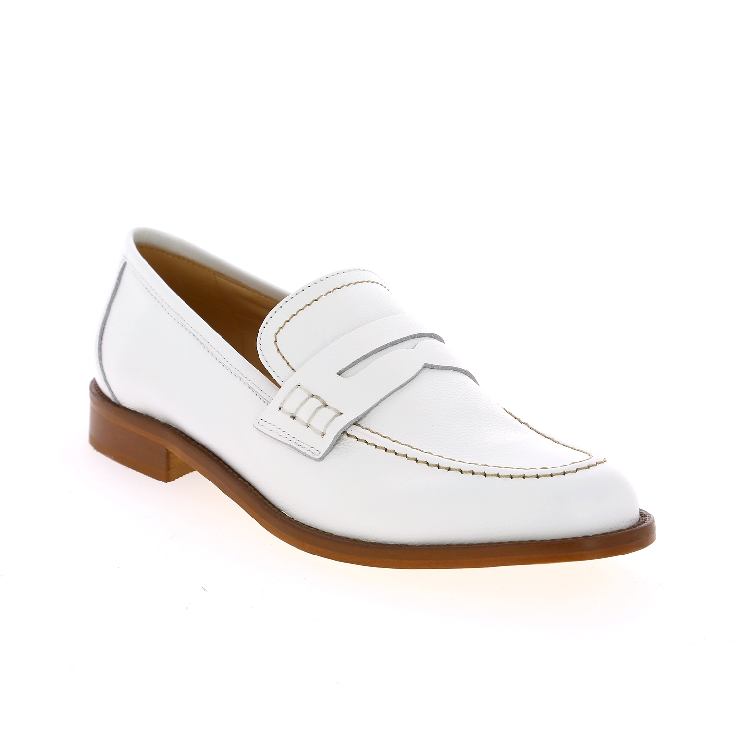 Zoom Luca Grossi moccassins blanc