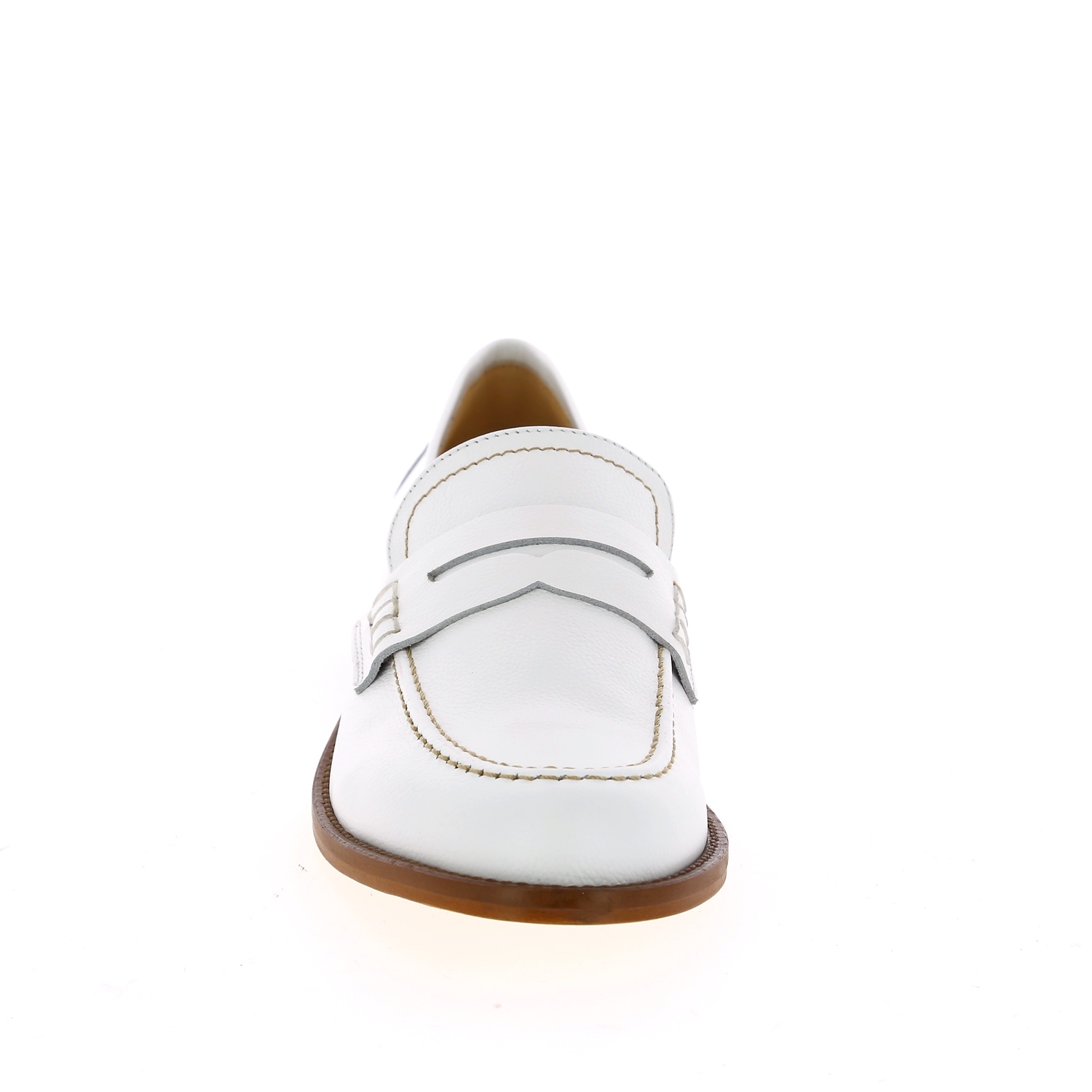 Zoom Luca Grossi moccassins blanc