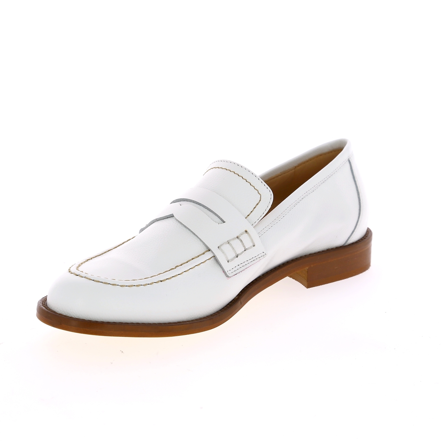 Zoom Luca Grossi moccassins blanc