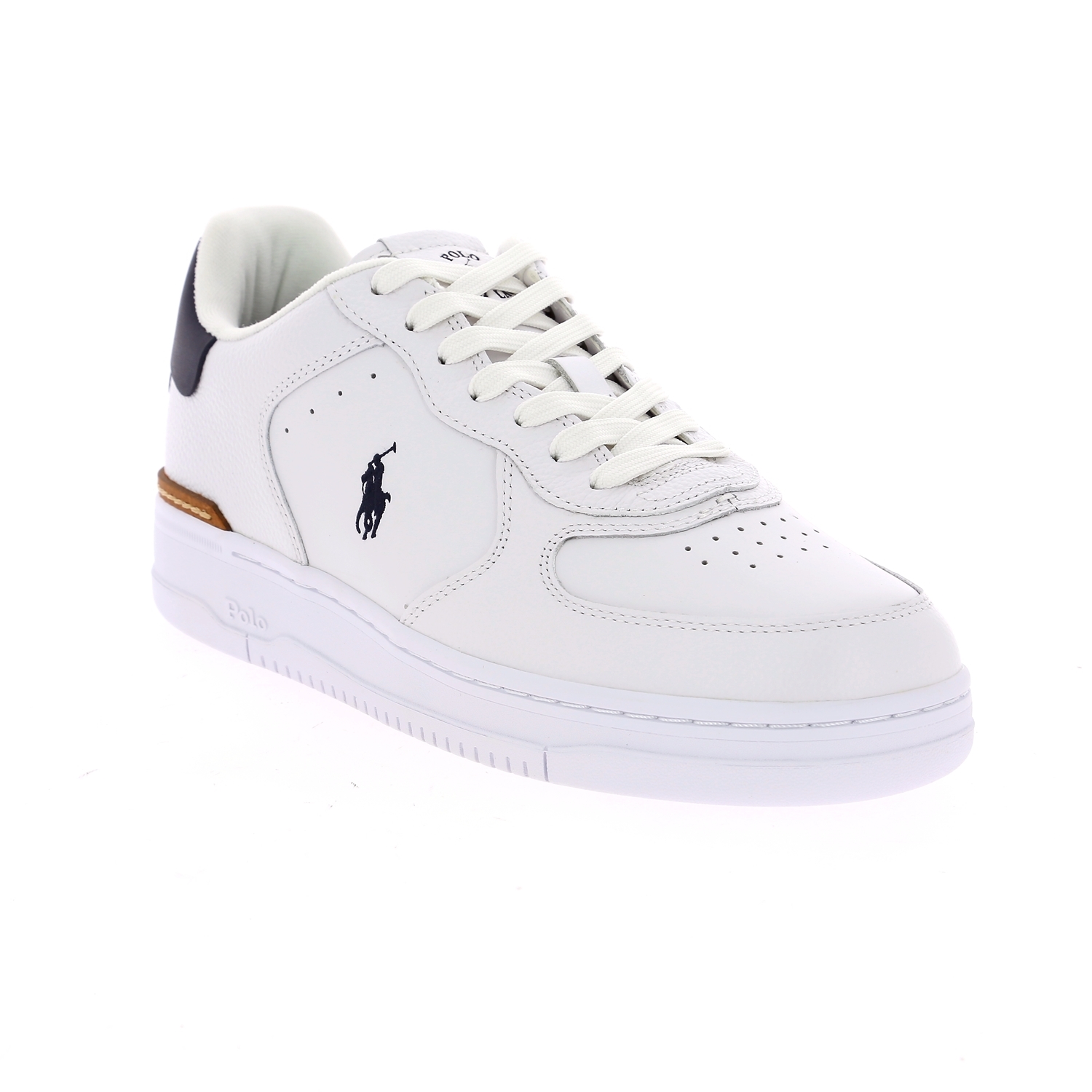 Zoom Ralph Lauren basket blanc