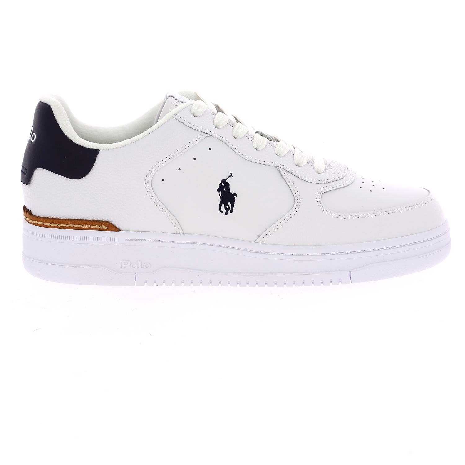 Zoom Ralph Lauren basket blanc