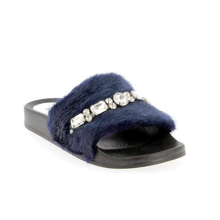 Cypres muiltjes - slippers blauw blauw