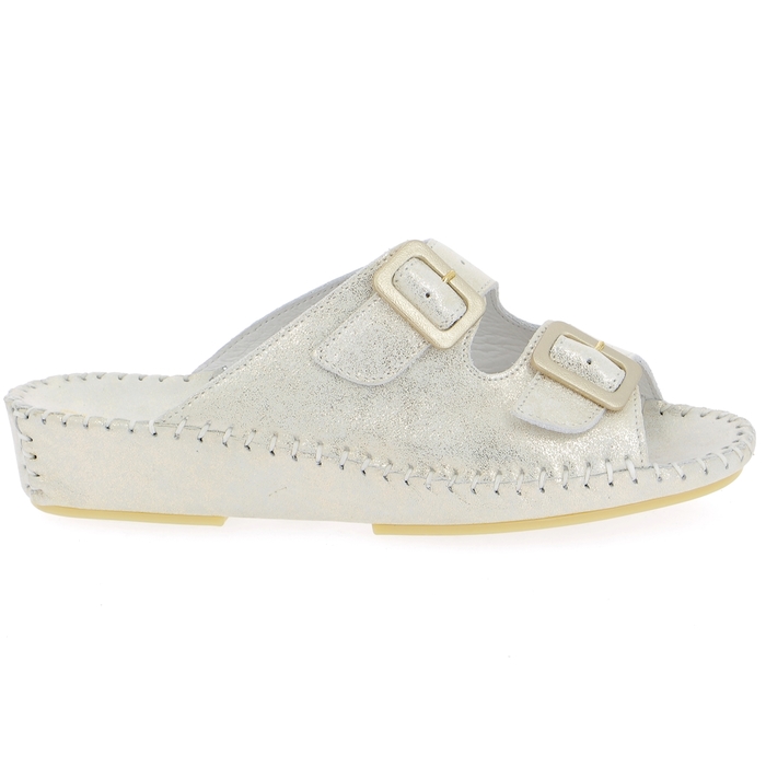 Cypres muiltjes - slippers platinum platinum