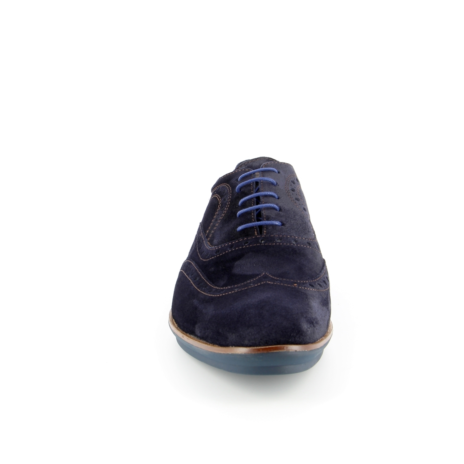 Zoom Floris Van Bommel veterschoenen blauw