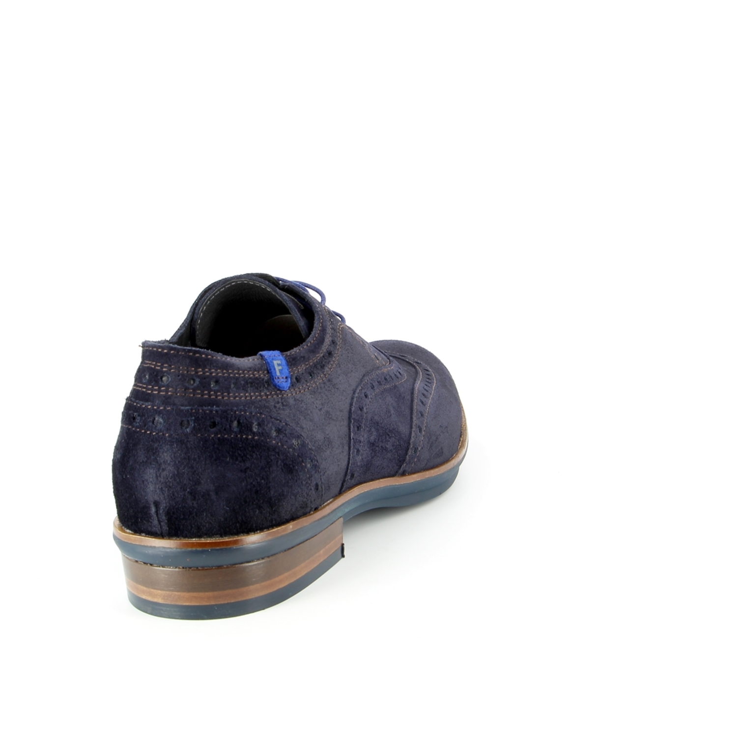 Zoom Floris Van Bommel veterschoenen blauw